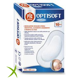 Pic Tampone Oculare Tessuto non Tessuto Sterile Adesivo 10 Pezzi
