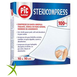 Pic Garza Compressa Idrofila 10x10cm 25 Pezzi Fustella