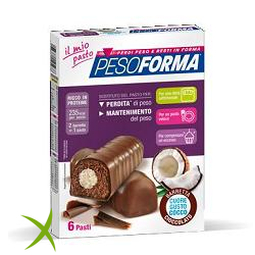 Pesoforma Barretta Cuore Cocco 6 Pasti 12 x 31 g