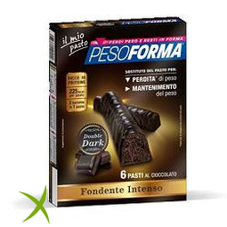 Pesoforma Barretta Double Dark 6 Pasti 12 x 31 g