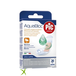 Pic Aquabloc Cerotto 19x72mm Antibatterico 20 Pezzi