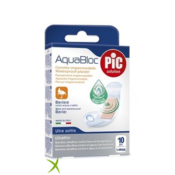 Pic Aquabloc Cerotto 25x72mm Antibatterico 10 Pezzi