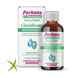 Forhans Collutorio con Clorexidina 0,12 Clexidin Senza Alcool 200 ml
