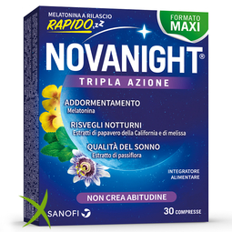 Novanight Tripla Azione Rilascio Rapido 30 Compresse