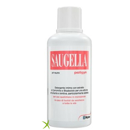 Saugella Poligyn PH Neutro Detergente Intimo Lenitivo ed Emolliente 250 ml