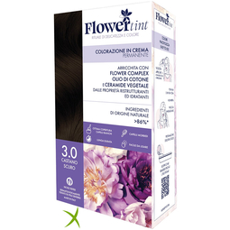 Flowertint Colorazione in Crema Permanente 3,0 Castano Scuro