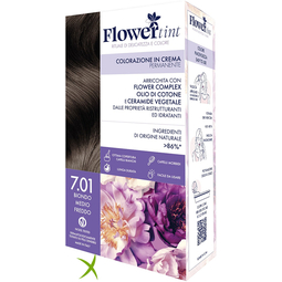 Flowertint Colorazione in Crema Permanente 7,01 Biondo Medio Freddo