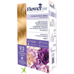 Flowertint Colorazione in Crema Permanente 9,3 Biondo Chiarissimo Dorato