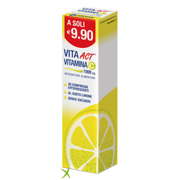 F&F Vita Act Vitamina C 1000mg 20 Compresse Effervescenti Limone