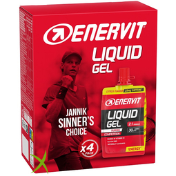 Enervit Sport Liquid Gel Citrus con Caffeina 4 Pezzi da 60ml