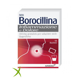 Neoborocillina Infiammazione e Dolore 400mg Granulato Soluzione Orale 12 Bustine