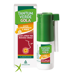 Tantum Verde Gola 0,25% Spray Mucosa Orale Gusto Camomilla E Miele 15ml