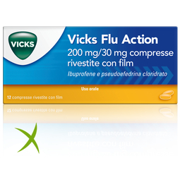 Vicks Flu Action 12 Compresse 200+30mg