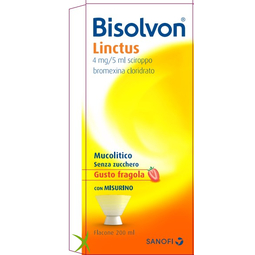 Bisolvon 4mg/5 ml Sciroppo Aroma Fragola Flacone 200 ml 