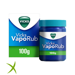 Vicks VapoRub Rimedio Per Raffreddore/Mal Di Gola/Tosse/Naso Chiuso Vasetto 100g