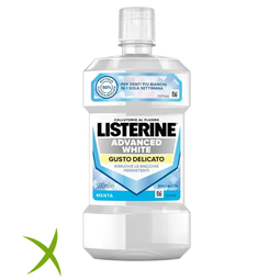 Listerine Advanced White Gusto Delicato Colluttorio 500 ml