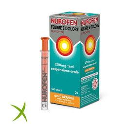 Nurofen Febbre E Dolore Bambini 200mg/5ml Sospensione Orale Arancia 100ml