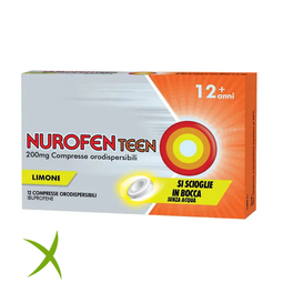 Nurofenteen 200 mg 12 Compresse Orodispersibili Limone