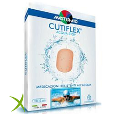 Master-Aid Medicazione Autoadesiva Trasparente Impermeabile CutiflexMed 7x5 cm 5 Pezzi