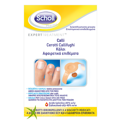 Scholls Cerotto Callifughi Duroni 2 Cerotti + 2 Dischetti