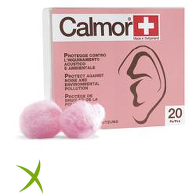 Calmor Tappo Auricolare Antisuono in Cera Naturale 12 Pezzi 