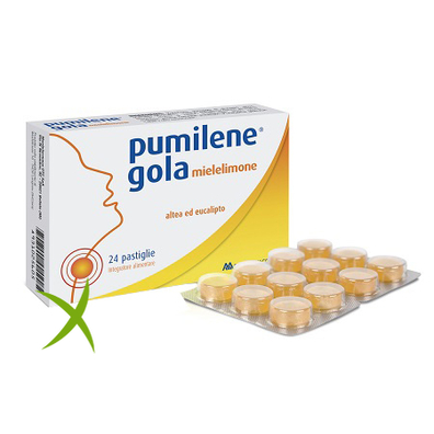 Pumilene Gola Miele Limone 24 Pastiglie