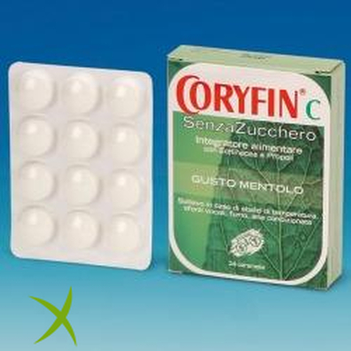 Coryfin C Senza Zucchero Mentolo 48 g
