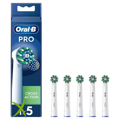 Oral-B Testine Di Ricambio Pro Cross Action 5 Pezzi