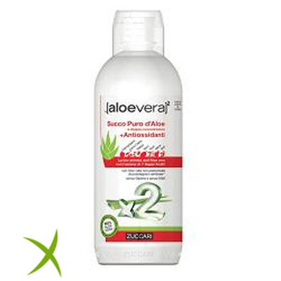 Aloevera2 Succo Puro Aloe a Doppia Concentrazione + Antiossidanti