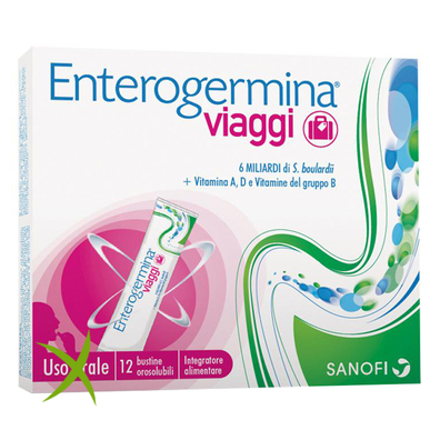 Enterogermina Viaggi 12 Bustine Orosolubili Confezione Standard