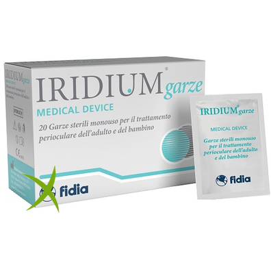 Iridium Garza Oculare Medicata in Tessuto non Tessuto 20 Pezzi