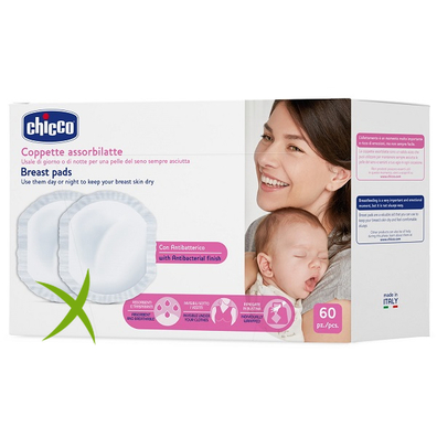 Chicco Coppetta Assorbilatte Antibatterica 60 Pezzi