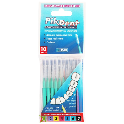 Pikdent Stuzzicolino 6 Verde 10 Pezzi
