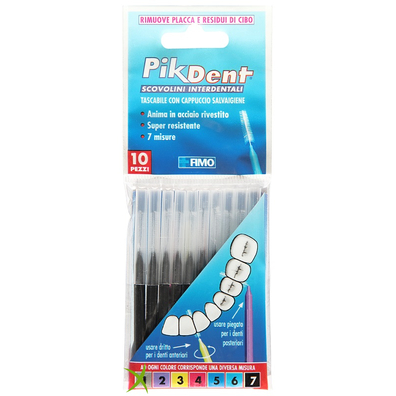 Pikdent Stuzzicolino 7 Nero 10 pezzi