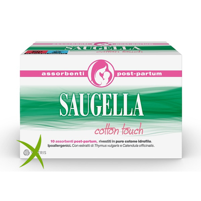Saugella Cotton Touch Assorbenti Postpartum 10 Pezzi