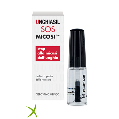 Unghiasil Antimicotico SOS Micosi in Flacone di Vetro 5 ml con Pennello Applicatore + Astuccio