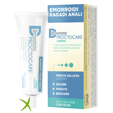 Dermovitamina Proctocare Crema Emorroidi Ragadi Anali 30 ml con Cannula