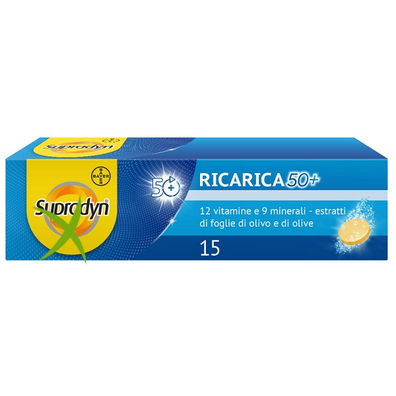 Supradyn Ricarica 50+ 15 Compresse Effervescenti