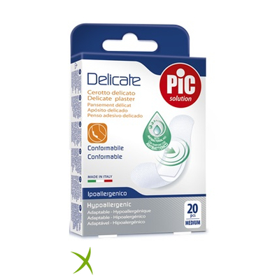 Pic Delicate Cerotto 19x72 mm Antibatterico 20 Pezzi