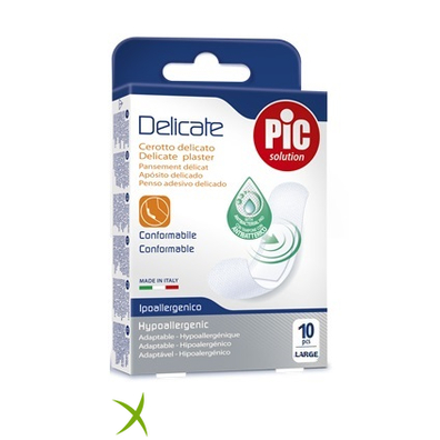 Pic Delicate Cerotto 25x72 mm Antibatterico 10 Pezzi
