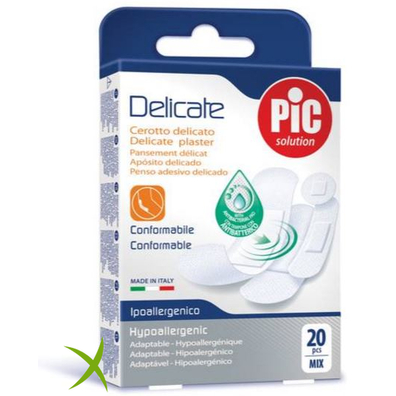 Pic Delicate Cerotto Mix 20 Antibatterico
