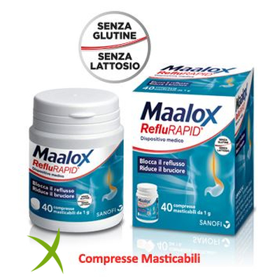 Maalox Reflurapid 40 Compresse Masticabili