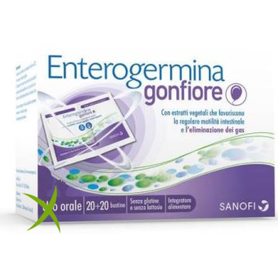 Enterogermina Gonfiore 20 Bustine Bipartite