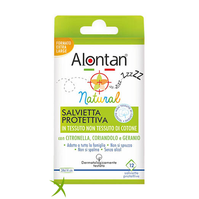 Alontan Natural Salvietta Monouso 12 Pezzi