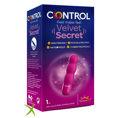Control Velvet Secret Con Pila 1 pezzo