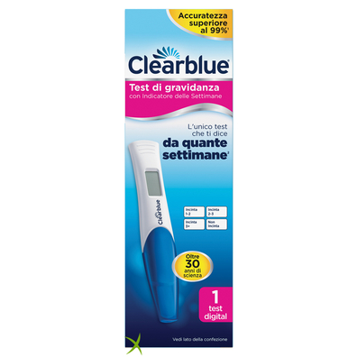 Clearblue Test di Travidanza con Indicatore delle Settimane 1 Pezzo