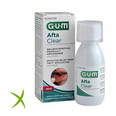 Gum Collutorio Aftaclear Rinse 120 ml 