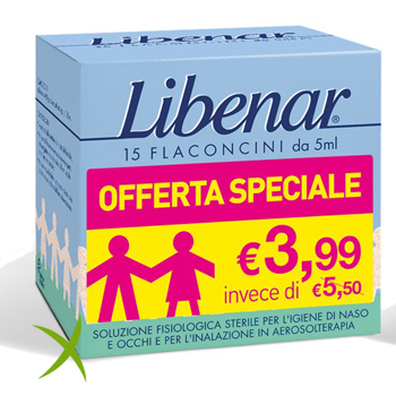 Libenar 15 Flaconcini Soluzione Isotonica 5 ml