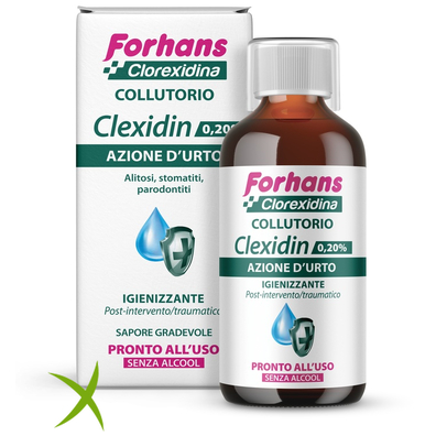 Forhans Colluttorio Clexidin 0,20 Senza Alcool 200 ml