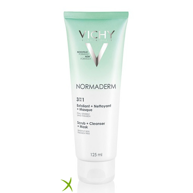 Vichy Normaderm 3 in 1 Detergente Esfoliante 125 ml